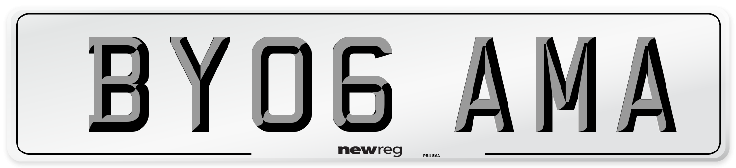 BY06 AMA Number Plate from New Reg